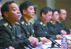 国務院新聞弁公室の記者会見が行われた20日、国防部の報道官である国防部新聞事務局の胡昌明局長や、中国軍部の高官らが記者の質問に応えた。