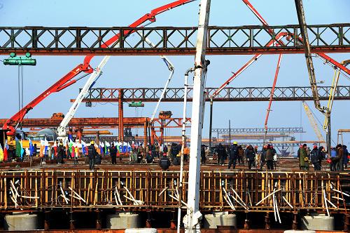 青島海湾大橋プロジェクトが最終段階に突入