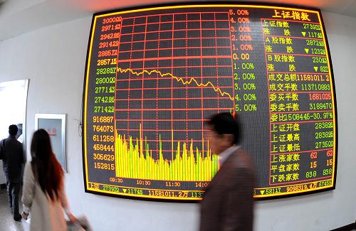 中国株式市場暴落　上海総合指数が2800Pを割る