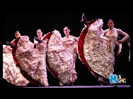 フラメンコを披露するスペイン国家バレエ団（5月13日）