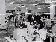 1984年、蛇口工業区の三洋電子株式会社の作業場