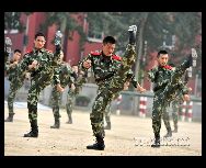 爽やかな秋の初め、北京武装警察総隊は、北京郊外のある訓練場で技量を披露し、軍事訓練を強化した。訓練中、武装警察らは目的に合わせて戦術的な課題を決め、実景や実戦を想定した訓練を強化し、突発事件への対応能力を効果的に高めた。 ｢中国網日本語版(チャイナネット)｣　2010年9月20日