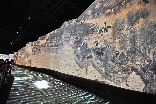 2010年、上海万博中国館の100ｍのスクリーンに再現された「清明上河図」。