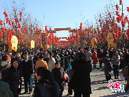2011年2月3日の旧正月元旦に始まった地壇公園の縁日。 