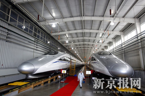 京滬高速鉄道、最多1千人が乗車可　国産化率90％