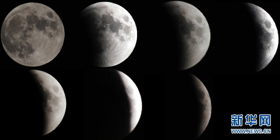 パキスタン西北部のペシャワールで撮影された皆既月食（6月16日）