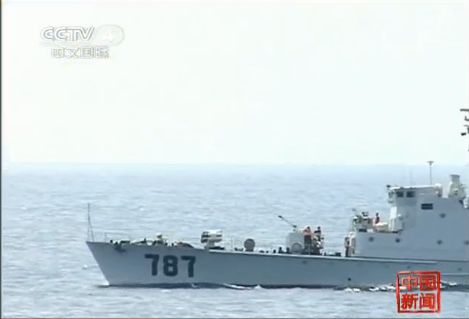 中国海軍、環海南島海上で初の実兵演習