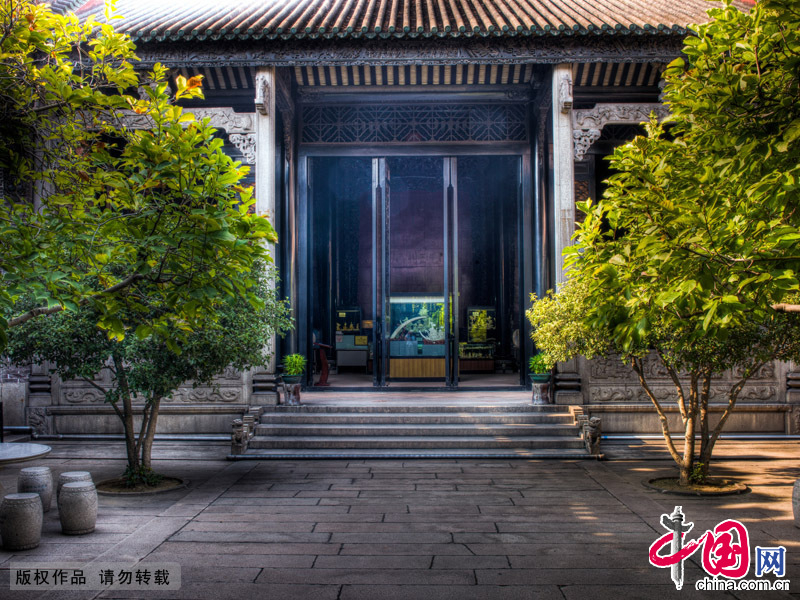 陈家祠是广东现存规模最大的清代艺术建筑。图为陈家祠一景。 中国网图片库 晨珠/摄