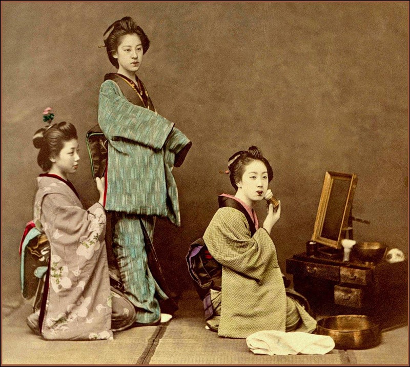 昔の日本の芸者の貴重なカラー写真(15枚)_China.org.cn