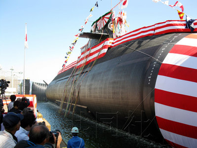日本海上自卫队第五艘苍龙级AIP潜艇下水