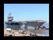 世界初の原子力空母である米海軍の?エンタープライズ?(USS Enterprise,CVAN/CVN-65)が11日、中東海域に向けて出発した。分析によると、?エンタープライズ?は、米?イラン間の軍事衝突の発生や、ソマリア海域での海賊による脅威に対応できる豊富な経験を持っているという。?中國網日本語版(チャイナネット)?　2012年3月14日