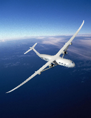 SF映画に登場する飛行機のようなNASAが開発した新型エコ飛行機