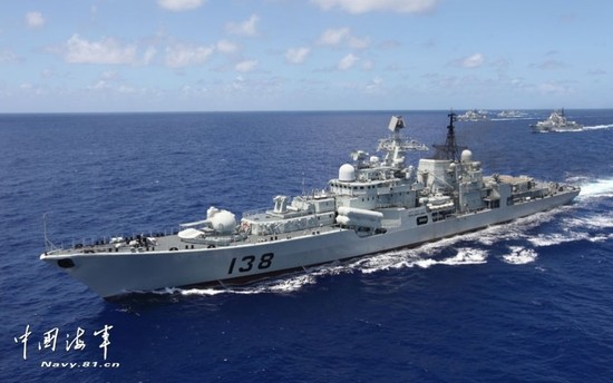中国海軍艦隊が釣魚島海域に初進入