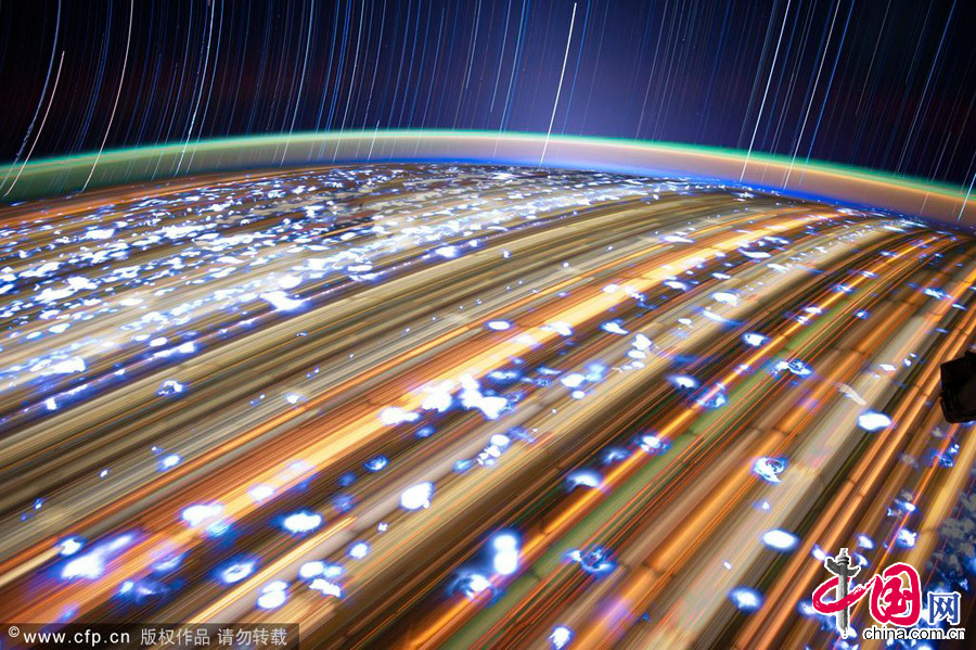 2012年12月29日消息（具体拍摄时间不详），国际空间站宇航员在2012年从太空拍摄的各种景象。图片来源：barcroftmedia/CFP