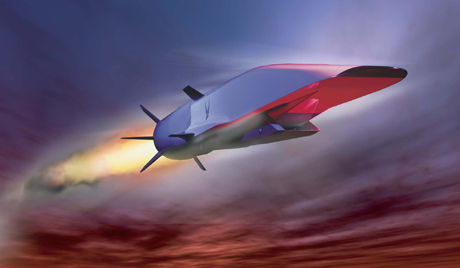 美国X-51A高超音速飞行器示意图