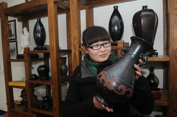 著名で貴重な「雨点釉」磁器が淄博市で生産再開