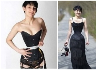 ドイツ女性がボディシェイパーを3年間着用 世界一細い腰に 中国網 日本語