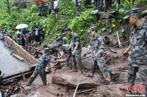 中国各地、豪雨や洪水による被災者306万人