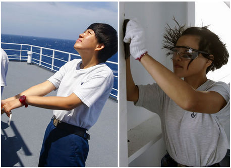 中国海軍の女性船員、大洋で大活躍