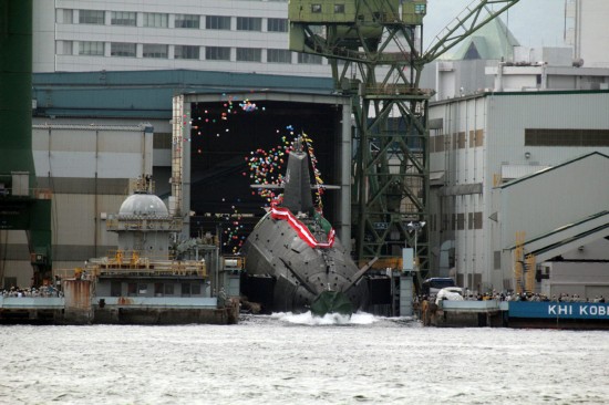 日本のそうりゅう型潜水艦6番艦が進水　内部写真初公開