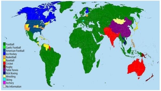 スポーツで世界地図を描く 中国は卓球 日本は野球 中国網 日本語