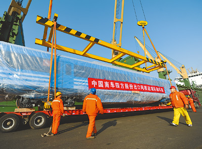 中国の高速列車、アルゼンチンに輸出開始