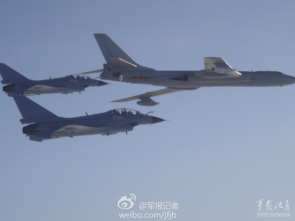 中国空軍の給油機と思われるIl-78がテスト飛行