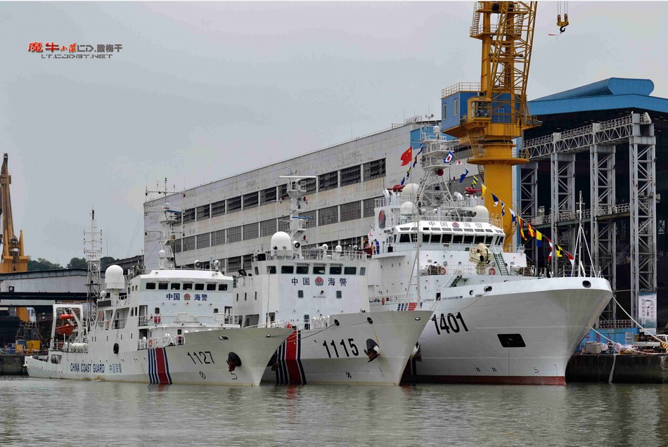 中国の新しい4千トン級海洋監視船が交付　複数隻の建造進む