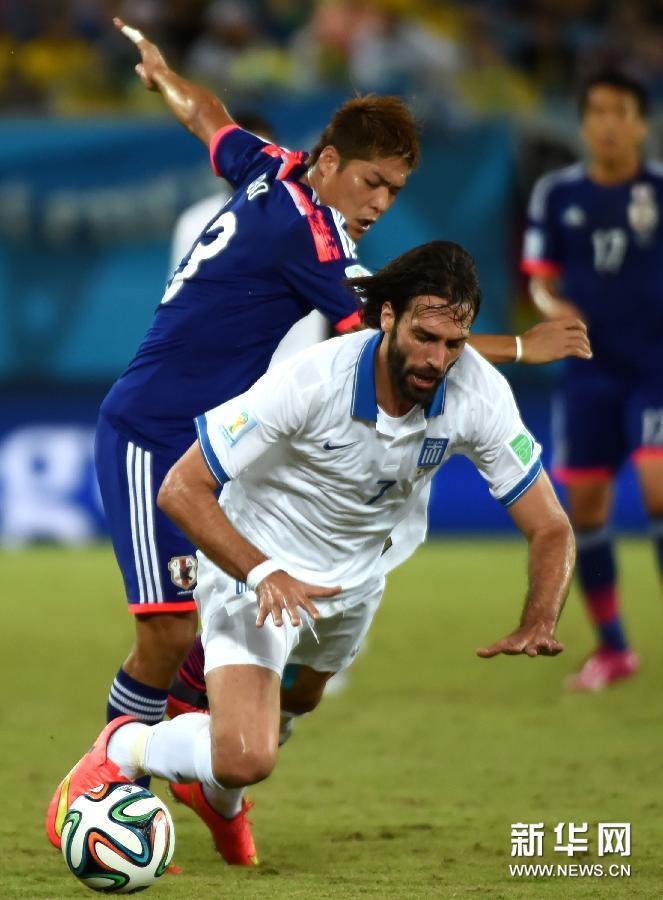 （世界杯）（7）足球——小组赛C组：希腊队对阵日本队