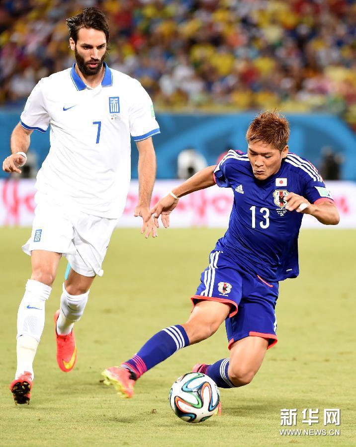 （世界杯）（6）足球——小组赛C组：希腊队对阵日本队