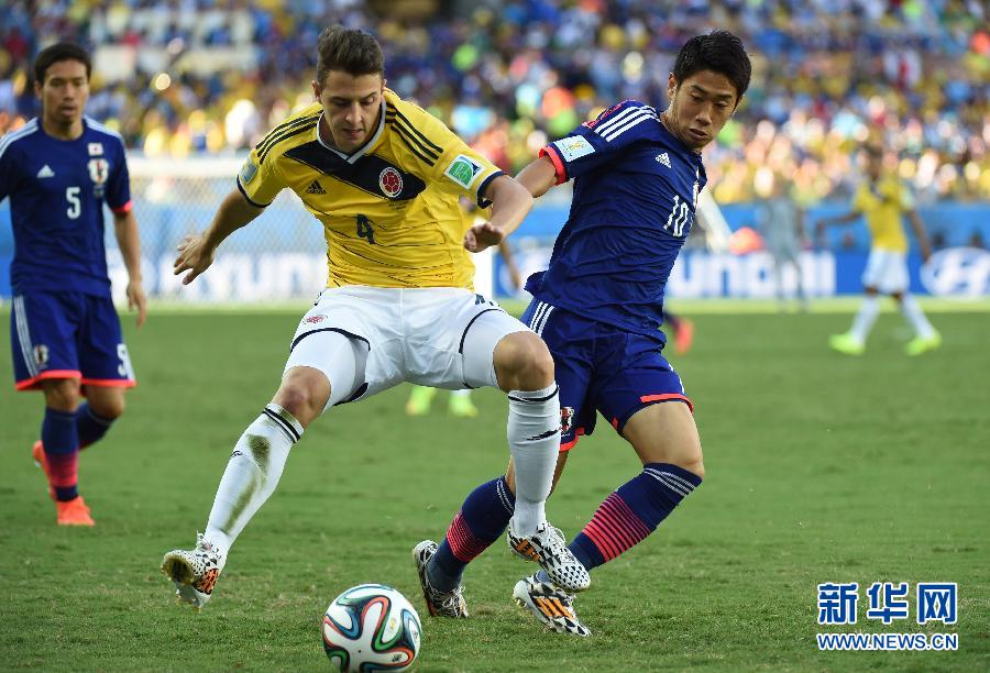 （世界杯）（7）足球——小组赛C组：日本队对阵哥伦比亚队