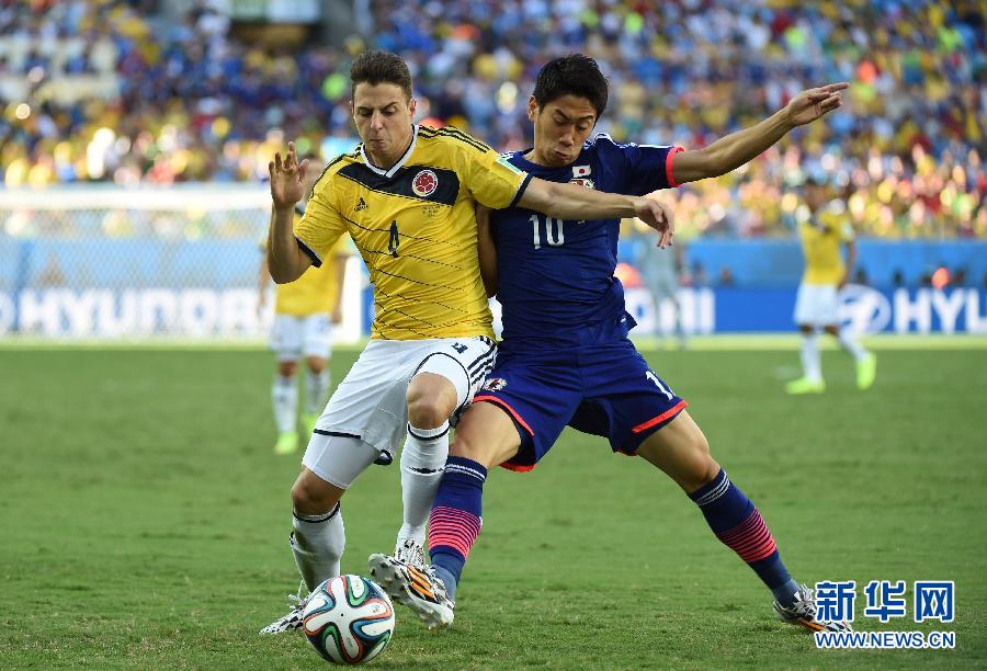（世界杯）（5）足球——小组赛C组：日本队对阵哥伦比亚队