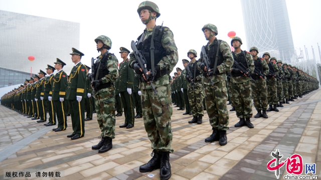 江蘇武装警察、ユースオリンピックのセキュリティー保障を誓う