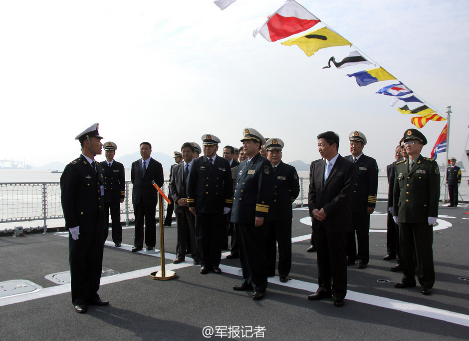 国産新型護衛艦の1番艦「三門峡」が東海艦隊に交付