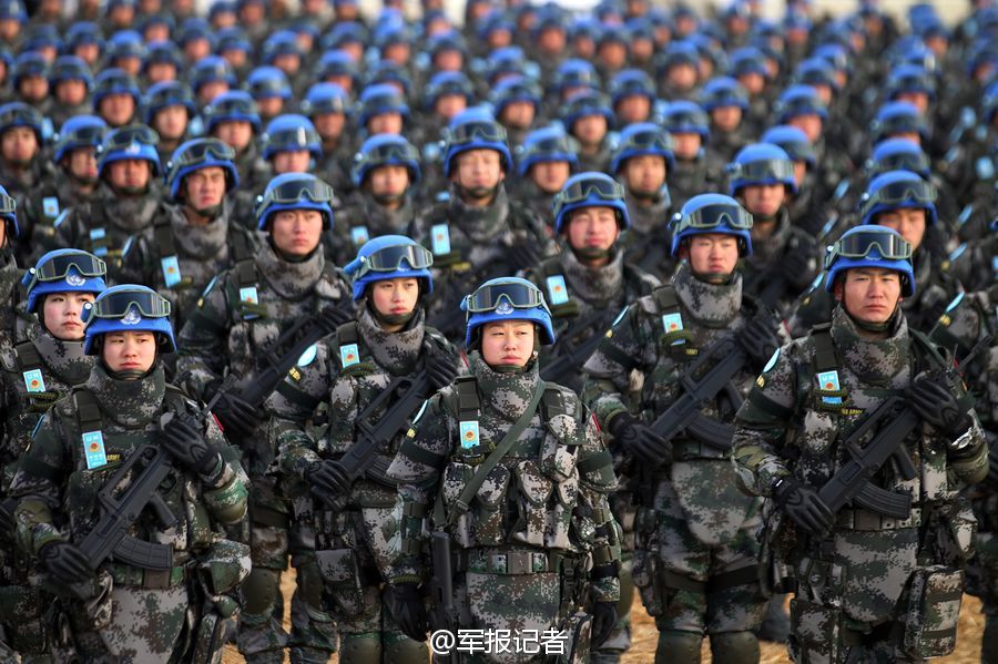 中国、平和維持歩兵部隊を初めて派遣