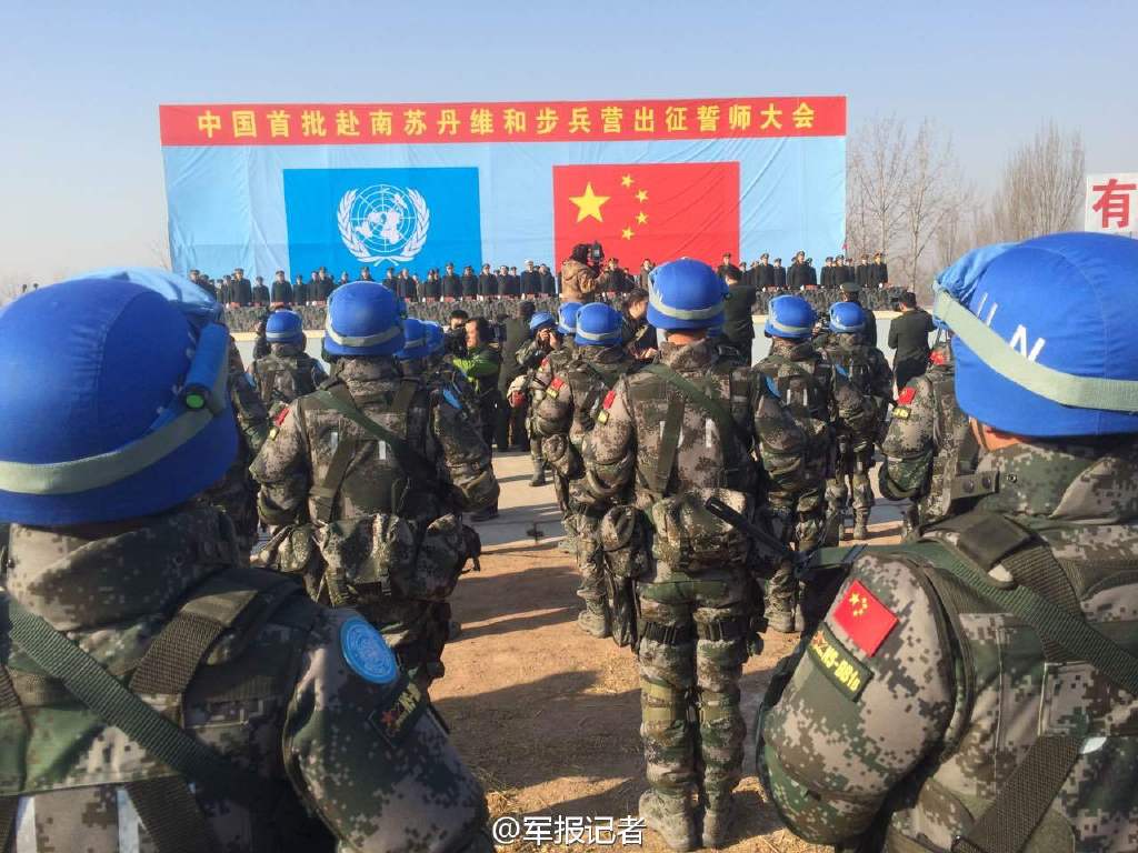 中国、平和維持歩兵部隊を初めて派遣