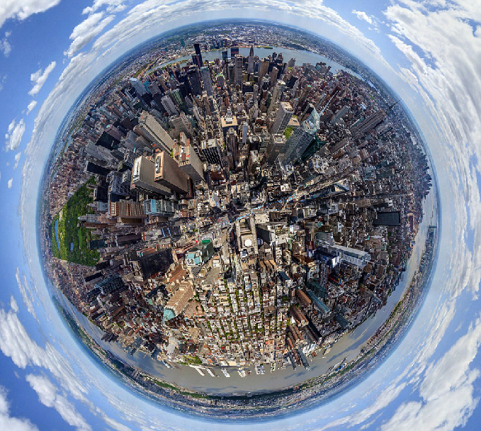 世界名城3D全景图：如置身魔幻气泡