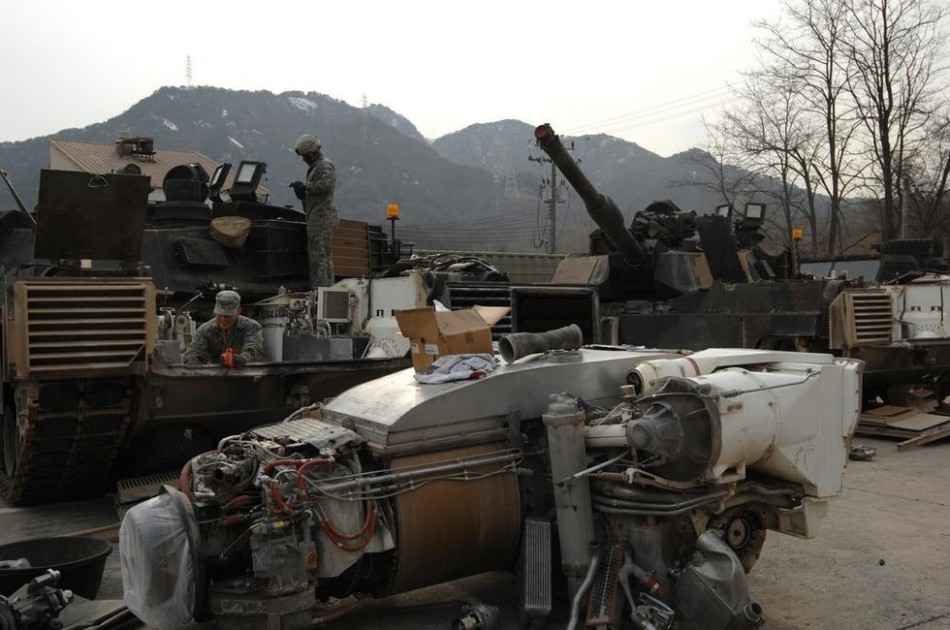 ばらばらに分解された米主力戦車m1a2エイブラムス 中国網 日本語
