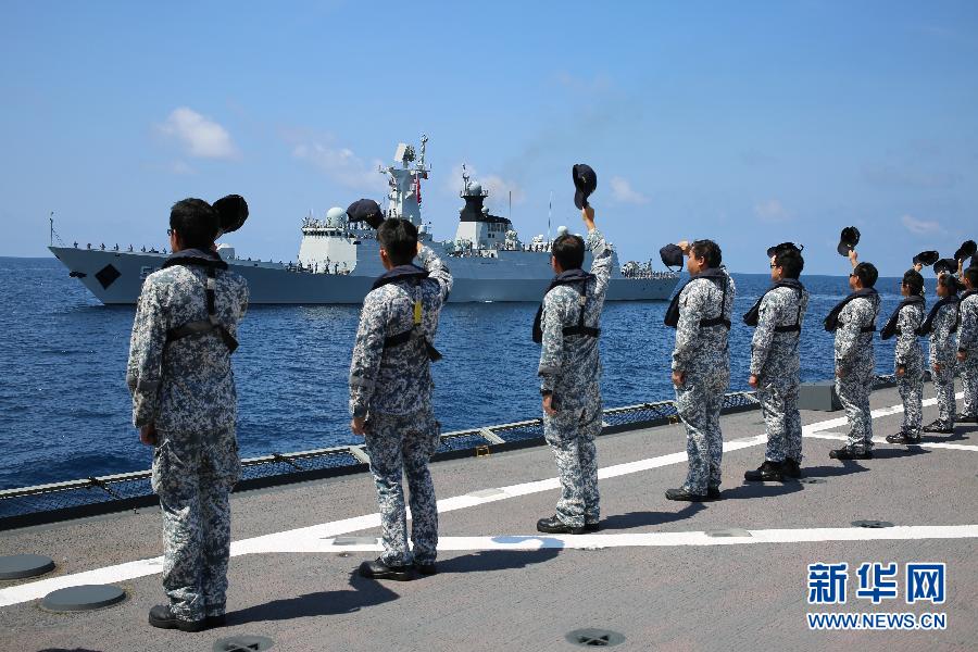 中国とシンガポール、初の海上合同演習を終了