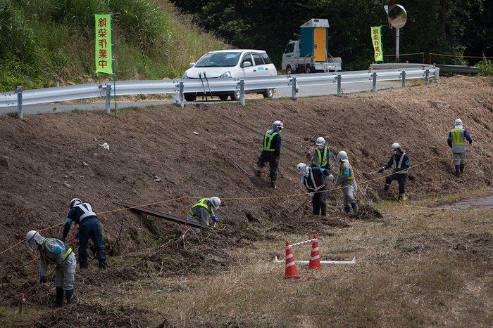 福島原発事故、除染作業の様子