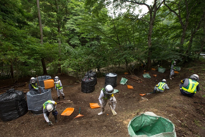 福島原発事故、除染作業の様子