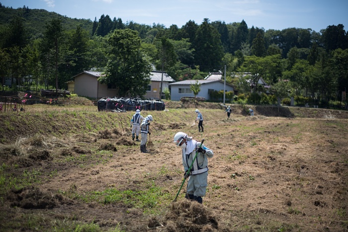 福島原発事故、除染作業(yè)の様子