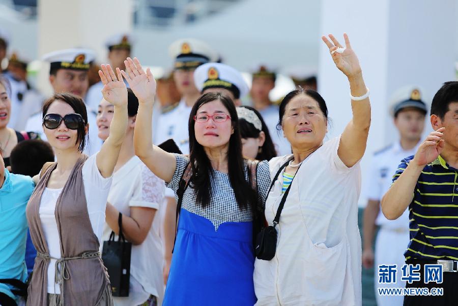 中国海軍第21期護衛航行艦隊、三亜市を出港