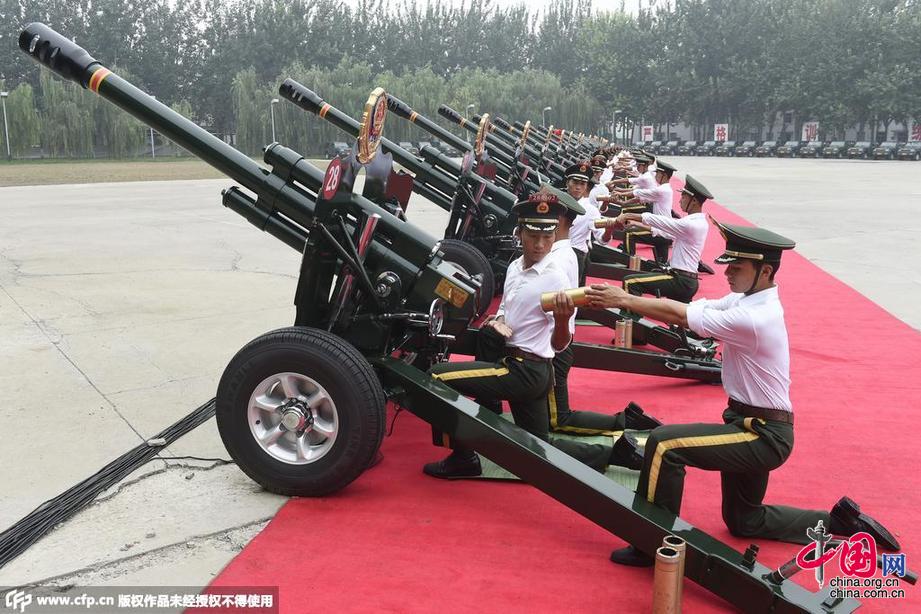 北京：共和国礼炮部队备战抗战阅兵式[组图]