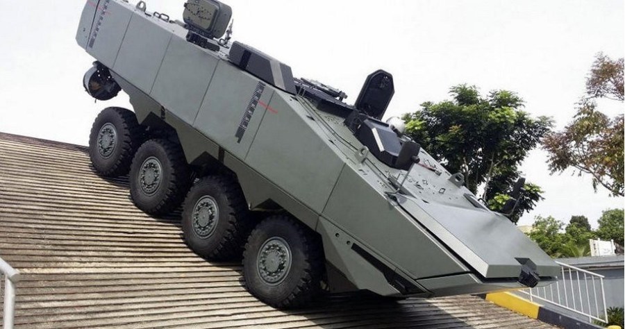 シンガポールの新型装輪装甲車、近未来的なデザイン