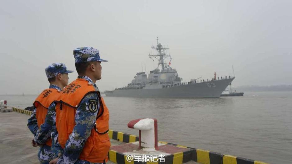美軍宙斯盾驅逐艦訪問上海細節曝光