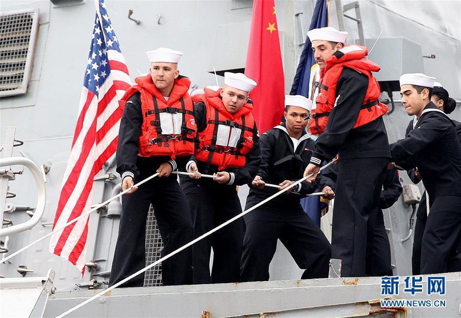 米海軍のイージス艦、上海市の呉淞軍港を友好訪問