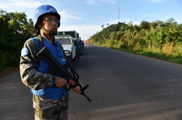 リベリア、中国の平和維持部隊が活躍