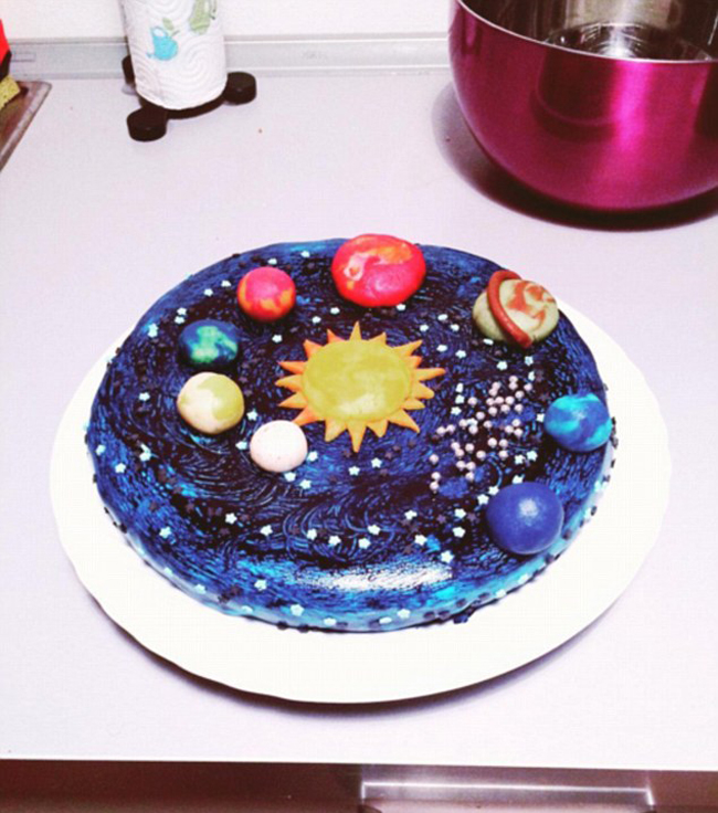 食べるのがもったいない 宇宙をテーマとしたケーキ 中国網 日本語