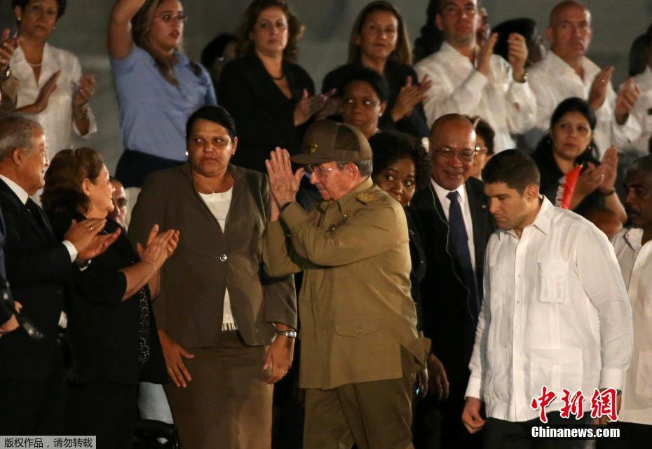 古巴举行大规模活动悼念卡斯特罗 多国政要出席